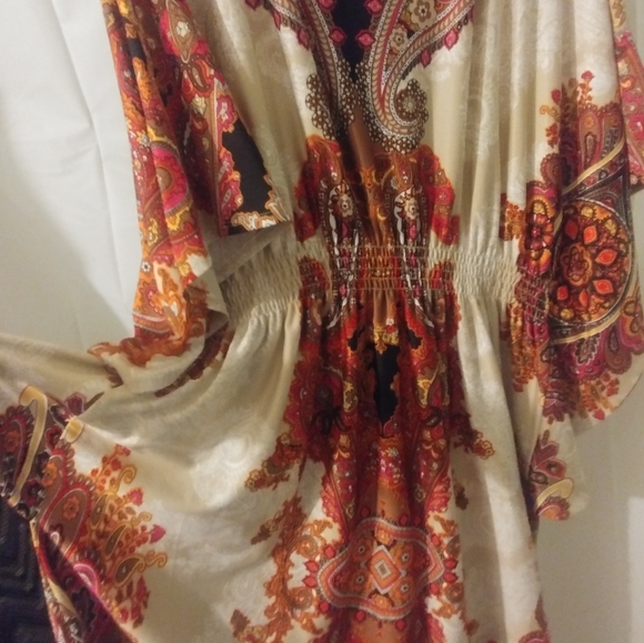 Vintage 60's Bohemian Roomy Dress - Picture 3 of 6